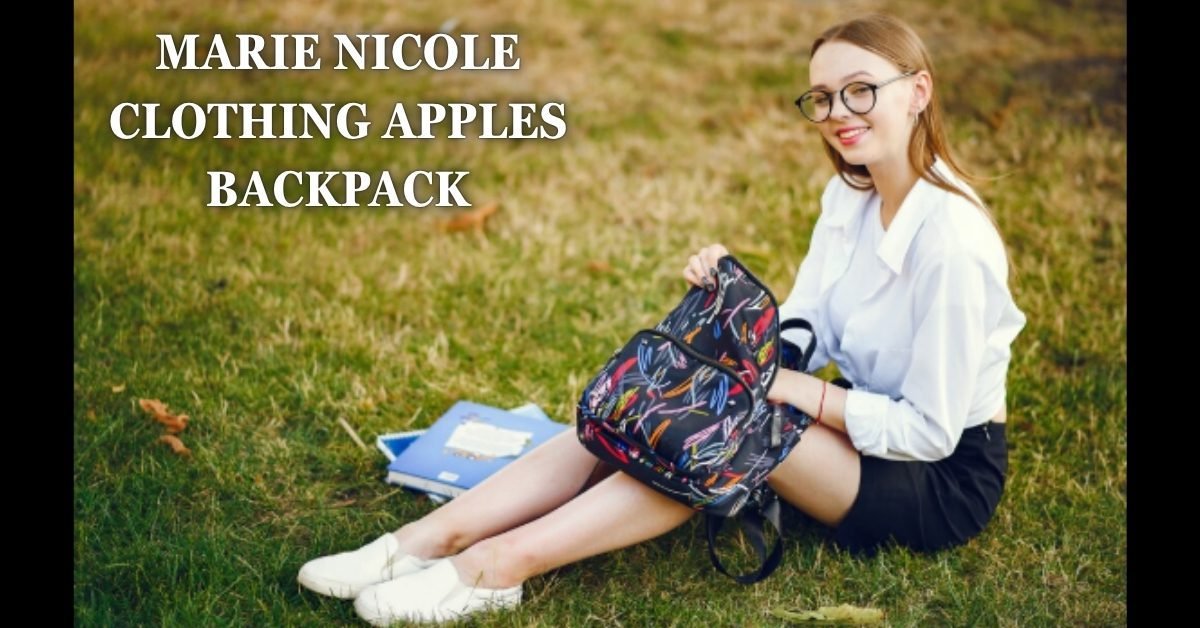 marie nicole clothing apples backpack
