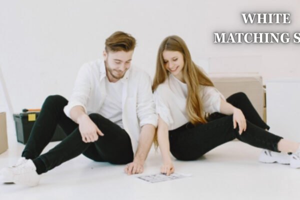 white matching set